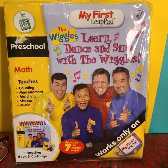 Leap Frog The Wiggles - Preschool Math Book & Cartridge For My First LeapPad. #9 - Picture 1 of 3